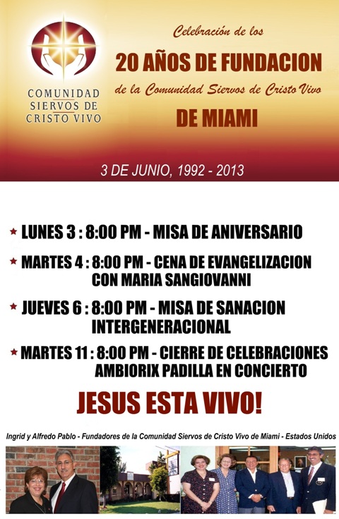 20 Aniversario CSCV Miami